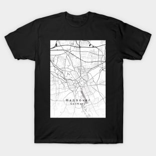 Hannover Germany City Map T-Shirt